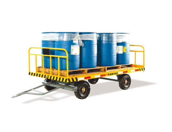 3吨标准型平板拖车（圆管牵引架）