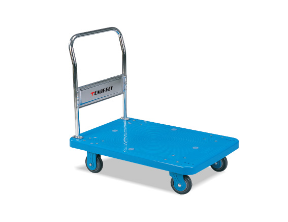 静音式单层塑料平板推车